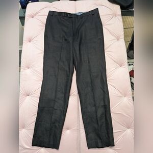 Men's Ralph Lauren Linen Black Pants Slacks Light Casual Airy Comfortable